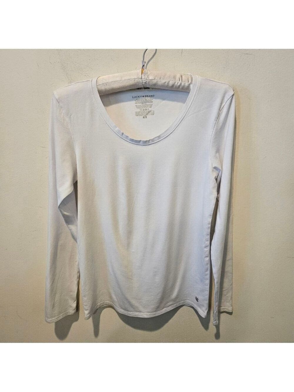 Women's Lucky Brand Long Sleeve Tee M White
